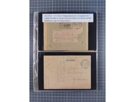 1940/45, Hitlers Geheimwaffen. Dokumentation von 17 Belegen zu den Fernwaffenprojekten V 1 und V 2/A 4, dabei seltene Belege,