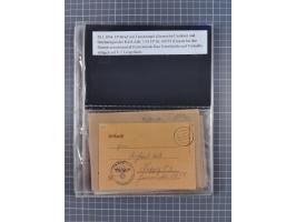 1940/45, Hitlers Geheimwaffen. Dokumentation von 17 Belegen zu den Fernwaffenprojekten V 1 und V 2/A 4, dabei seltene Belege,