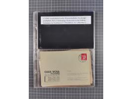 1940/45, Hitlers Geheimwaffen. Dokumentation von 17 Belegen zu den Fernwaffenprojekten V 1 und V 2/A 4, dabei seltene Belege,