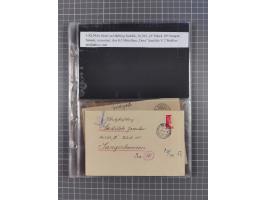 1940/45, Hitlers Geheimwaffen. Dokumentation von 17 Belegen zu den Fernwaffenprojekten V 1 und V 2/A 4, dabei seltene Belege,