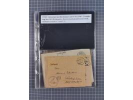 1940/45, Hitlers Geheimwaffen. Dokumentation von 17 Belegen zu den Fernwaffenprojekten V 1 und V 2/A 4, dabei seltene Belege,