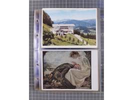 1933/45, Propaganda, Album mit 332 Propagandakarten: 275 Ansichtskarten mit etlichen besseren Stücken (1 Repro), 12 Gedenkblä