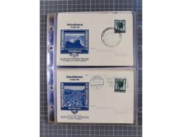 1933/45, Propaganda, Album mit 332 Propagandakarten: 275 Ansichtskarten mit etlichen besseren Stücken (1 Repro), 12 Gedenkblä