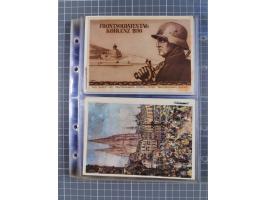 1933/45, Propaganda, Album mit 332 Propagandakarten: 275 Ansichtskarten mit etlichen besseren Stücken (1 Repro), 12 Gedenkblä
