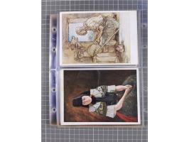 1933/45, Propaganda, Album mit 332 Propagandakarten: 275 Ansichtskarten mit etlichen besseren Stücken (1 Repro), 12 Gedenkblä