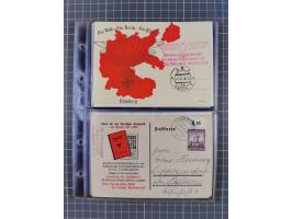 1933/45, Propaganda, Album mit 332 Propagandakarten: 275 Ansichtskarten mit etlichen besseren Stücken (1 Repro), 12 Gedenkblä
