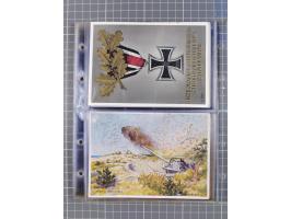 1933/45, Propaganda, Album mit 332 Propagandakarten: 275 Ansichtskarten mit etlichen besseren Stücken (1 Repro), 12 Gedenkblä