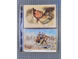 1933/45, Propaganda, Album mit 332 Propagandakarten: 275 Ansichtskarten mit etlichen besseren Stücken (1 Repro), 12 Gedenkblä