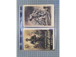 1933/45, Propaganda, Album mit 332 Propagandakarten: 275 Ansichtskarten mit etlichen besseren Stücken (1 Repro), 12 Gedenkblä