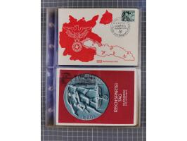 1933/45, Propaganda, Album mit 332 Propagandakarten: 275 Ansichtskarten mit etlichen besseren Stücken (1 Repro), 12 Gedenkblä