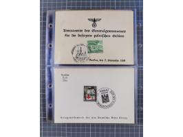 1933/45, Propaganda, Album mit 332 Propagandakarten: 275 Ansichtskarten mit etlichen besseren Stücken (1 Repro), 12 Gedenkblä