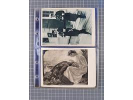1933/45, Propaganda, Album mit 332 Propagandakarten: 275 Ansichtskarten mit etlichen besseren Stücken (1 Repro), 12 Gedenkblä