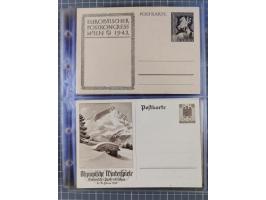 1933/45, Propaganda, Album mit 332 Propagandakarten: 275 Ansichtskarten mit etlichen besseren Stücken (1 Repro), 12 Gedenkblä