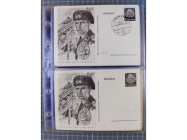 1933/45, Propaganda, Album mit 332 Propagandakarten: 275 Ansichtskarten mit etlichen besseren Stücken (1 Repro), 12 Gedenkblä