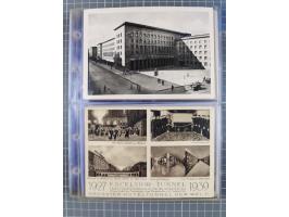 1933/45, Propaganda, Album mit 332 Propagandakarten: 275 Ansichtskarten mit etlichen besseren Stücken (1 Repro), 12 Gedenkblä