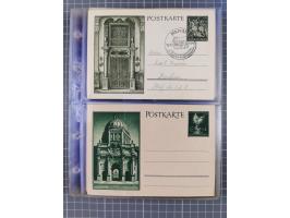 1933/45, Propaganda, Album mit 332 Propagandakarten: 275 Ansichtskarten mit etlichen besseren Stücken (1 Repro), 12 Gedenkblä