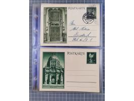 1933/45, Propaganda, Album mit 332 Propagandakarten: 275 Ansichtskarten mit etlichen besseren Stücken (1 Repro), 12 Gedenkblä