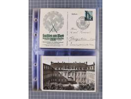 1933/45, Propaganda, Album mit 332 Propagandakarten: 275 Ansichtskarten mit etlichen besseren Stücken (1 Repro), 12 Gedenkblä