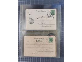 1866/1956, Bahnpost 245 Briefe, Karten, dabei 136 Belege AD/Kaiserreich
