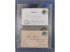 1866/1956, Bahnpost 245 Briefe, Karten, dabei 136 Belege AD/Kaiserreich
