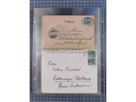 1866/1956, Bahnpost 245 Briefe, Karten, dabei 136 Belege AD/Kaiserreich
