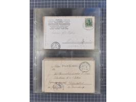 1866/1956, Bahnpost 245 Briefe, Karten, dabei 136 Belege AD/Kaiserreich
