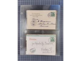 1866/1956, Bahnpost 245 Briefe, Karten, dabei 136 Belege AD/Kaiserreich
