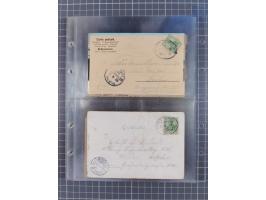 1866/1956, Bahnpost 245 Briefe, Karten, dabei 136 Belege AD/Kaiserreich
