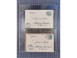 1866/1956, Bahnpost 245 Briefe, Karten, dabei 136 Belege AD/Kaiserreich
