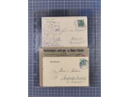 1866/1956, Bahnpost 245 Briefe, Karten, dabei 136 Belege AD/Kaiserreich
