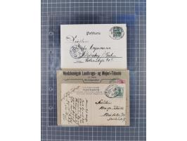 1866/1956, Bahnpost 245 Briefe, Karten, dabei 136 Belege AD/Kaiserreich
