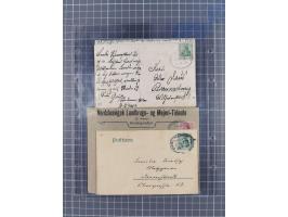 1866/1956, Bahnpost 245 Briefe, Karten, dabei 136 Belege AD/Kaiserreich
