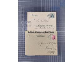 1866/1956, Bahnpost 245 Briefe, Karten, dabei 136 Belege AD/Kaiserreich
