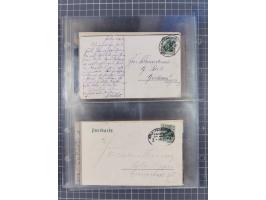 1866/1956, Bahnpost 245 Briefe, Karten, dabei 136 Belege AD/Kaiserreich
