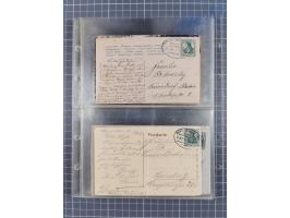 1866/1956, Bahnpost 245 Briefe, Karten, dabei 136 Belege AD/Kaiserreich
