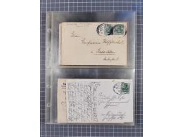 1866/1956, Bahnpost 245 Briefe, Karten, dabei 136 Belege AD/Kaiserreich
