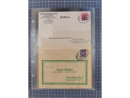 1866/1956, Bahnpost 245 Briefe, Karten, dabei 136 Belege AD/Kaiserreich
