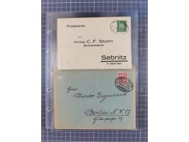 1866/1956, Bahnpost 245 Briefe, Karten, dabei 136 Belege AD/Kaiserreich
