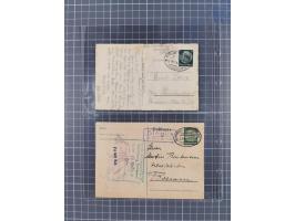 1866/1956, Bahnpost 245 Briefe, Karten, dabei 136 Belege AD/Kaiserreich
