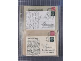 1866/1956, Bahnpost 245 Briefe, Karten, dabei 136 Belege AD/Kaiserreich
