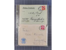 1866/1956, Bahnpost 245 Briefe, Karten, dabei 136 Belege AD/Kaiserreich
