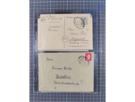 1866/1956, Bahnpost 245 Briefe, Karten, dabei 136 Belege AD/Kaiserreich
