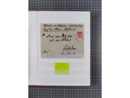 1898/1906(ca.), Album mit 35 Briefen, Karten, Ansichtskarten, Ganzsachen und Feldpostbelegen, mit 7 x Marineschiffspost, dabe