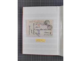 1898/1906(ca.), Album mit 35 Briefen, Karten, Ansichtskarten, Ganzsachen und Feldpostbelegen, mit 7 x Marineschiffspost, dabe