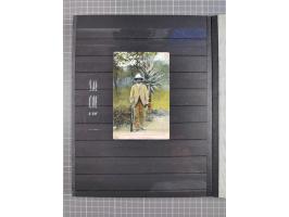 1898/1906(ca.), Briefalbum mit 26 Briefen, viele Ansichtskarten und Ganzsachen, dabei etliche bessere Belege u.a. Seepostbrie