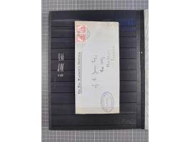 1898/1906(ca.), Briefalbum mit 26 Briefen, viele Ansichtskarten und Ganzsachen, dabei etliche bessere Belege u.a. Seepostbrie