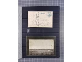 1898/1906(ca.), Briefalbum mit 26 Briefen, viele Ansichtskarten und Ganzsachen, dabei etliche bessere Belege u.a. Seepostbrie