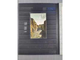 1898/1906(ca.), Briefalbum mit 26 Briefen, viele Ansichtskarten und Ganzsachen, dabei etliche bessere Belege u.a. Seepostbrie