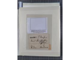 1736/1938, 18 entires, almost all mailed abroad, mostly to France, but also two 10 skilling frankings to London and 3 parcel 