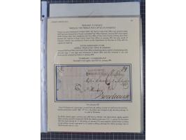 1736/1938, 18 entires, almost all mailed abroad, mostly to France, but also two 10 skilling frankings to London and 3 parcel 